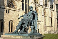 Roman Emperor Constantine the Great proclaimed Emperor at York in 306 AD. Constantine York.jpg