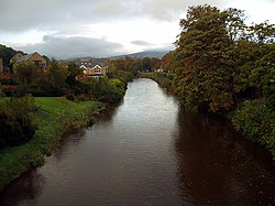 Řeka Dargle u města Bray