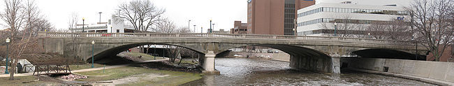 The 8th St. Bridge in downtown Sioux Falls.