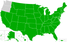 States and territories with at least one local, state, or federal primary election date or method of voting altered as of August 5, 2020. Electionsaltered.svg