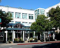 Facebook headquarters in downtown Palo Alto, California.