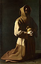 Saint François en extase, Francisco de Zurbarán.