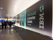 IBM ads at John F. Kennedy International Airport, 2013 IBM ads at JFK.jpg