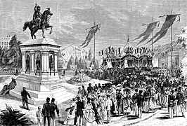 Inauguration de la statue de Charlemagne, le 26 juillet 1868, L'Univers illustré du 8 août 1868.