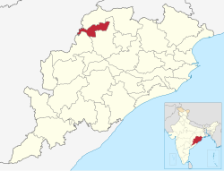 Location in Odisha, India