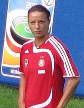 German striker Inka Grings was the tournament's top scorer Inka Grings 01.jpg