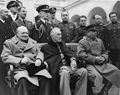 Churchill, Roosevelt und Stalin nach dem Abschluss der Verhandlungen in Jalta