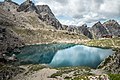 Karlsbader Hütte über dem Laserzsee