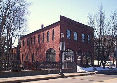 The former Livery, at the corner of West Main Street and South River Streets