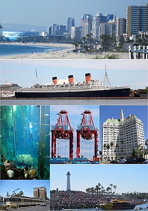 English: Montage of Long Beach pictures that I...