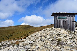 Biwak am Ochsenboden, im Hintergrund links der Lenzmoarkogel