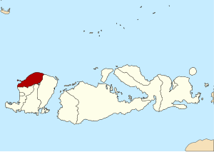 Location of North Lombok Regency in West Nusa Tenggara