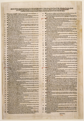 Martin Luther initiated the Reformation with his Ninety-five Theses in 1517. Luther 95 Thesen.png