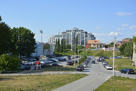Вид на спортивный комплекс «Спартак»