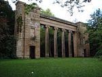 Colonnade by Lake to South of Heaton Hall Manchester Town Hall Colonade.jpg