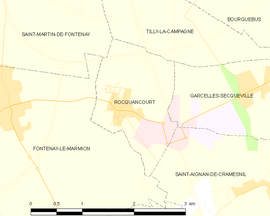 Mapa obce Rocquancourt