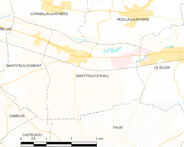 Saint-Féliu-d'Avall - Localizazion