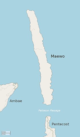 Carte de Maewo.
