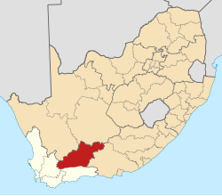 Location in South Africa