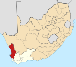 The West Coast District Municipality is located along the western (Atlantic) coast of the Western Cape province, encompassing the area of the province north of Cape Town.