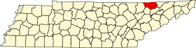 Localisation de Comté de Claiborne(Claiborne County)