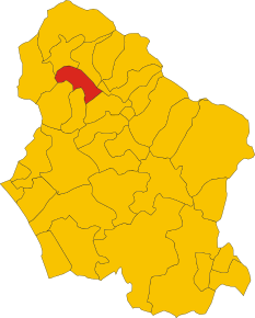 Localizarea Camporgiano în Provincia Lucca