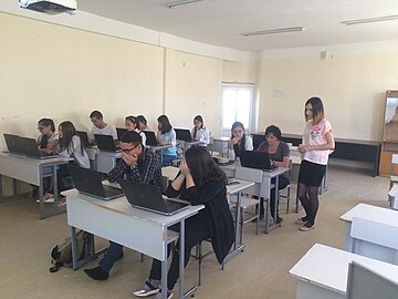 Workshop at Charentsavan high school after M. Mashtots, September 20, 2016