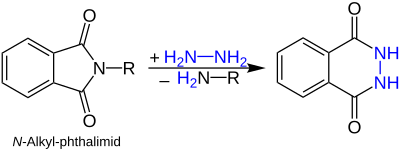 Hydrazinolase eines N-Alkyl-phthalimids