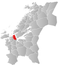 Kart over Agdenes Tidligere norsk kommune