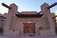 The Navajo Nation Council Chamber in Window Rock, Arizona is the center of government for the Navajo Nation Navajo Nation Council Chamber, January 2019.jpg