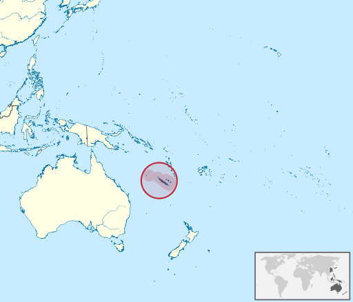 New Caledonia in Oceania