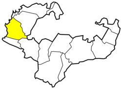 Location of Pławy within Gmina Oświęcim