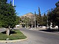 Vista de la entrada la parque Saavedra con sus portones clásicos intactos.