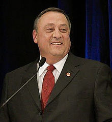 Paul LePage is the former Governor from 2011 to 2019. His election in 2010 marked a resurgence for the Maine GOP, with the party taking a House majority for the first time since 1974 and establishing a government trifecta for the first time since 1964. PaulLePage.jpg