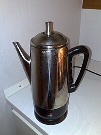 Perkolator til kaffe