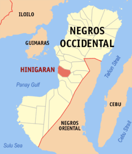 Hinigaran na Negros Ocidental Coordenadas : 10°16'N, 122°51'E