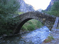 De Pont de Sant Antoni de la Grella over de Valira del Nord
