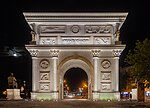 Triumfbågen Porta Macedonia i Skopje