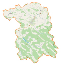 Mapa lokalizacyjna powiatu gorlickiego