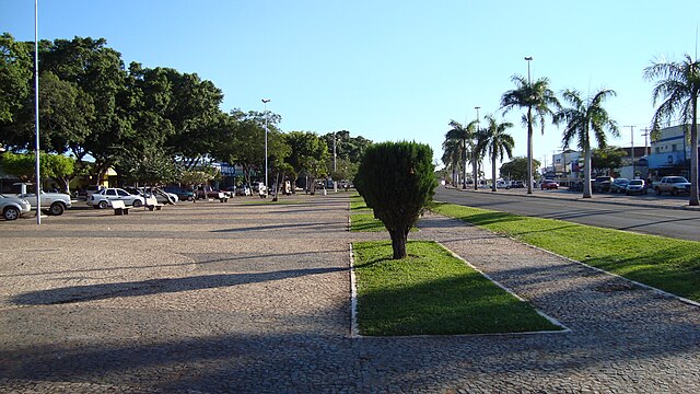 Praça Central da cidade de Jardim