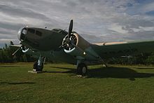 Lockheed Hudson Mk IIIA (T9422) at the North Atlantic Aviation Museum, Gander, Newfoundland RAF Lockheed Hudson.jpg