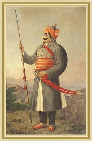 Portrait of Maharana Prathap Singh (1572-97) b...