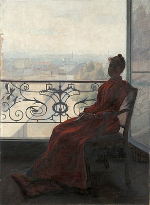 Lettrice alla finestra, 1890.