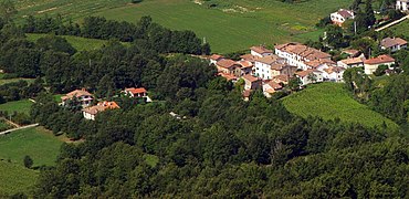 Vista della frazione di Rio da Macchie Piane