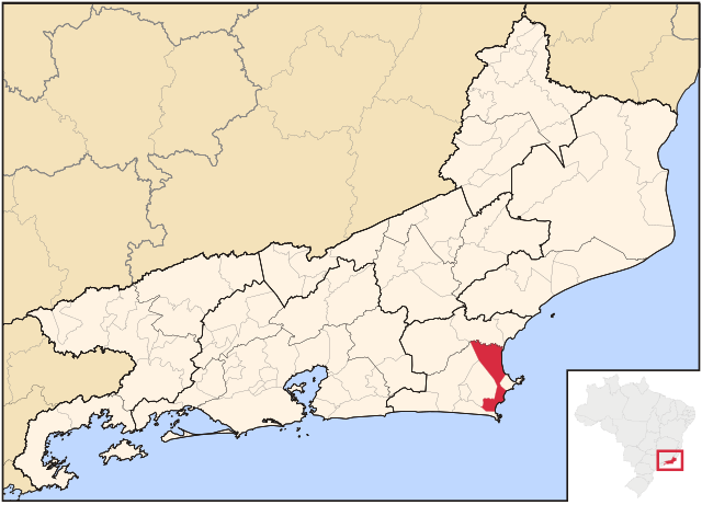 Localização de Cabo Frio no Rio de Janeiro