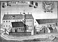 Schloss Triftlfing, Landkreis Regensburg nach einem Stich von Michael Wening