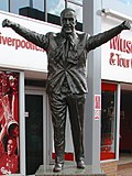 Statue of Bill Shankly outside Anfield