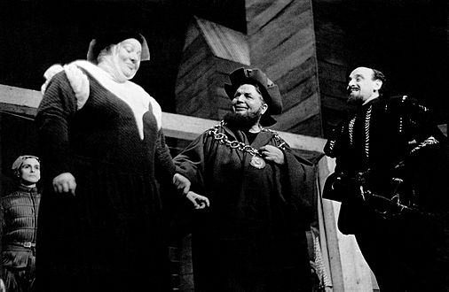 Marian Warring-Manley, Whitford Kane e George Coulouris in The Shoemaker's Holiday