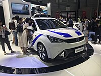 Trumpchi GE3 autonomous prototype at CES Asia