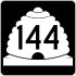 State Route 144 marker